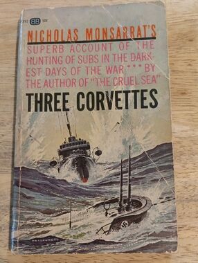 Three Corvettes by Nicholas Monsarrat – Vintage paperback